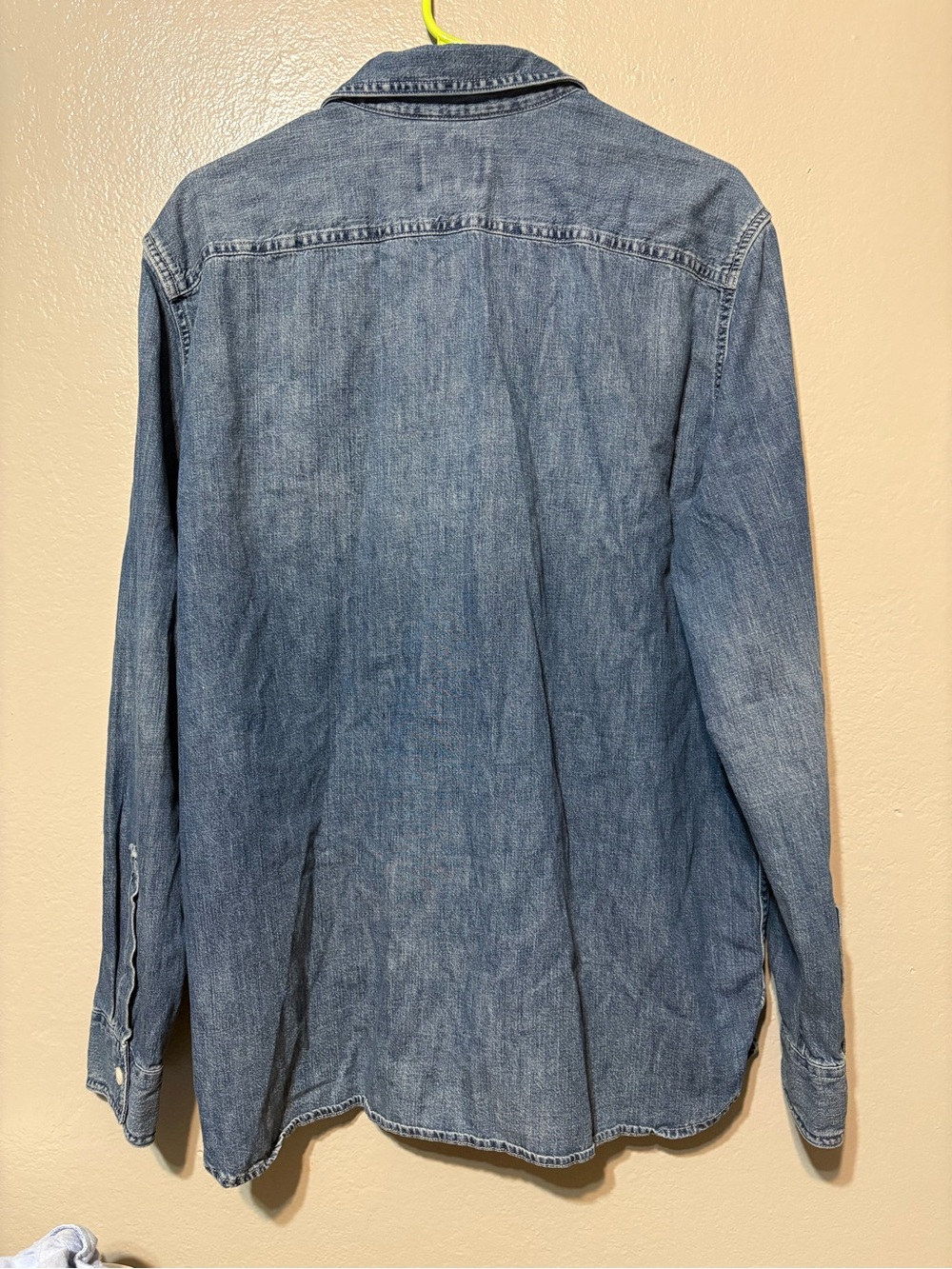 Men’s American Eagle Outfitters Light Blue Denim Shirt Size XL/TG - Picture 7 of 10